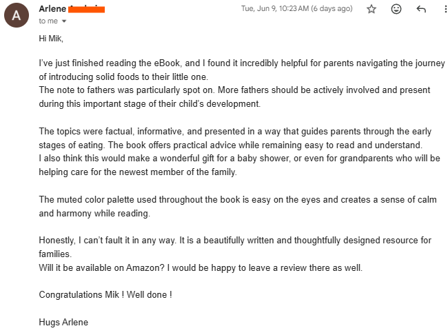 Testimonial from Arlene
